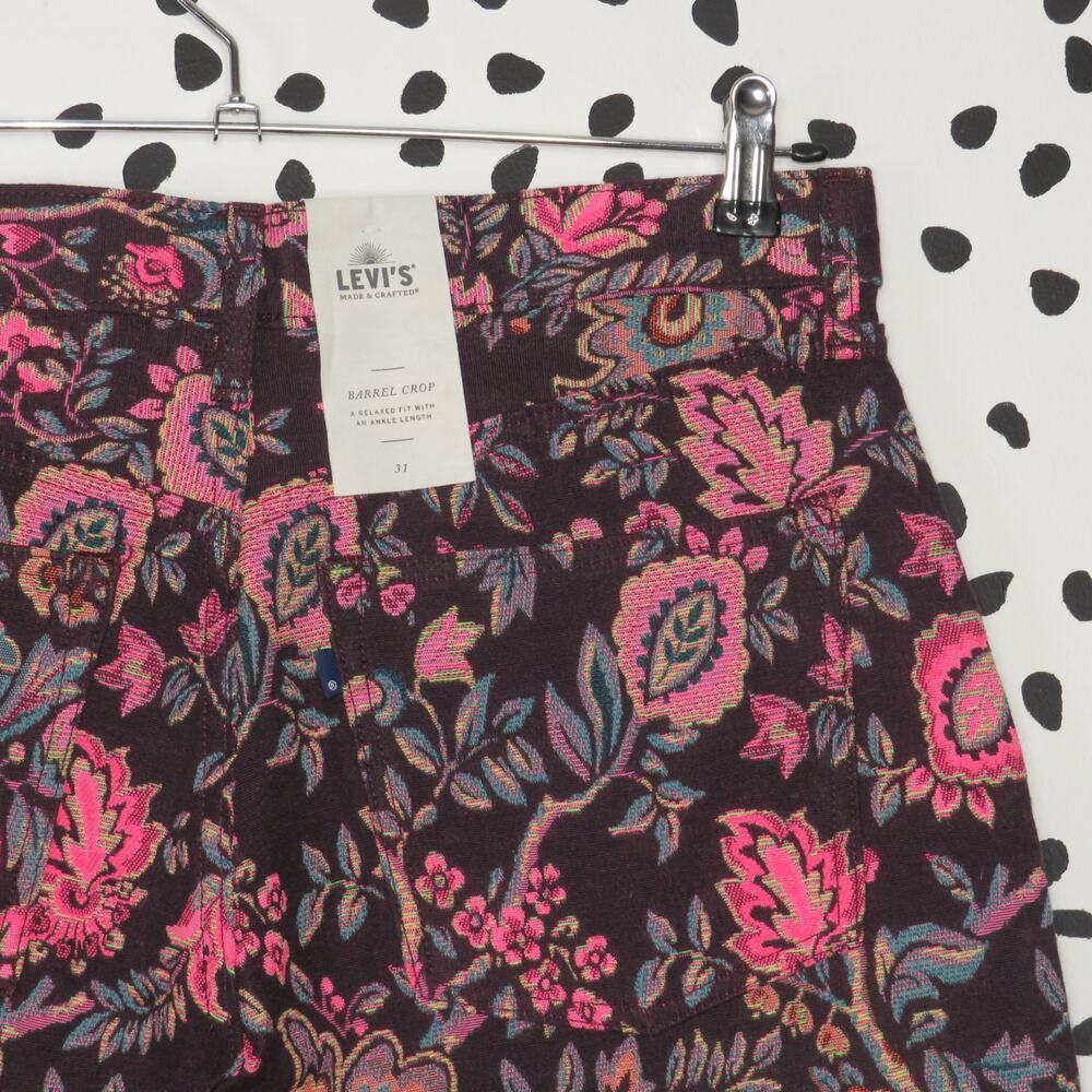 Levi’s Made & Crafted Safari Tapestry Barrel High Rise Pants - Picture 7 of 15
